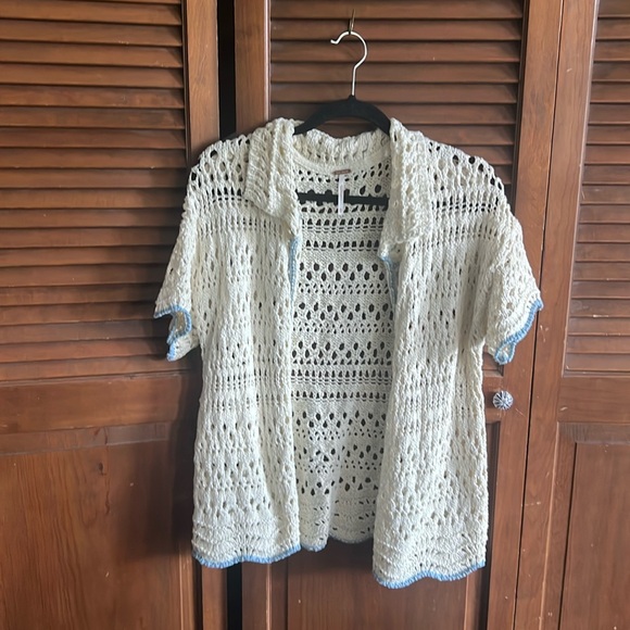Free people crochet look top - Picture 1 of 5